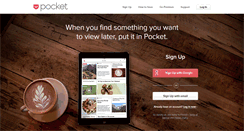 Desktop Screenshot of getpocket.com