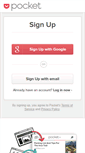 Mobile Screenshot of getpocket.com
